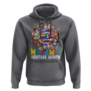 Hispanic Heritage Month Hoodie Herencia Hispana Celebration Hispanic Americans TS02 Charcoal Print Your Wear