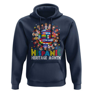 Hispanic Heritage Month Hoodie Herencia Hispana Celebration Hispanic Americans TS02 Navy Print Your Wear