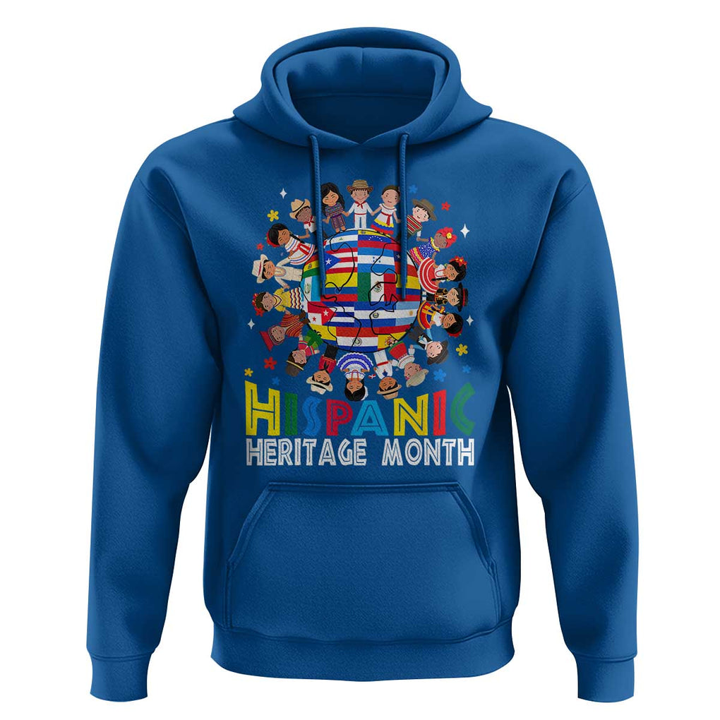 Hispanic Heritage Month Hoodie Herencia Hispana Celebration Hispanic Americans TS02 Royal Blue Print Your Wear