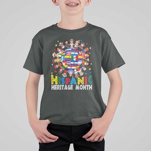 Hispanic Heritage Month T Shirt For Kid Herencia Hispana Celebration Hispanic Americans TS02 Dark Heather Print Your Wear