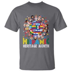 Hispanic Heritage Month T Shirt Herencia Hispana Celebration Hispanic Americans TS02 Charcoal Print Your Wear