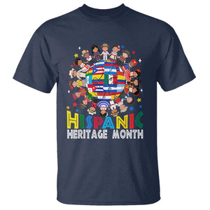 Hispanic Heritage Month T Shirt Herencia Hispana Celebration Hispanic Americans TS02 Navy Print Your Wear