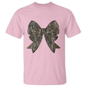 Camo Coquette Bow Duck Hunting T Shirt Retro Camouflage TS02 Light Pink Print Your Wear