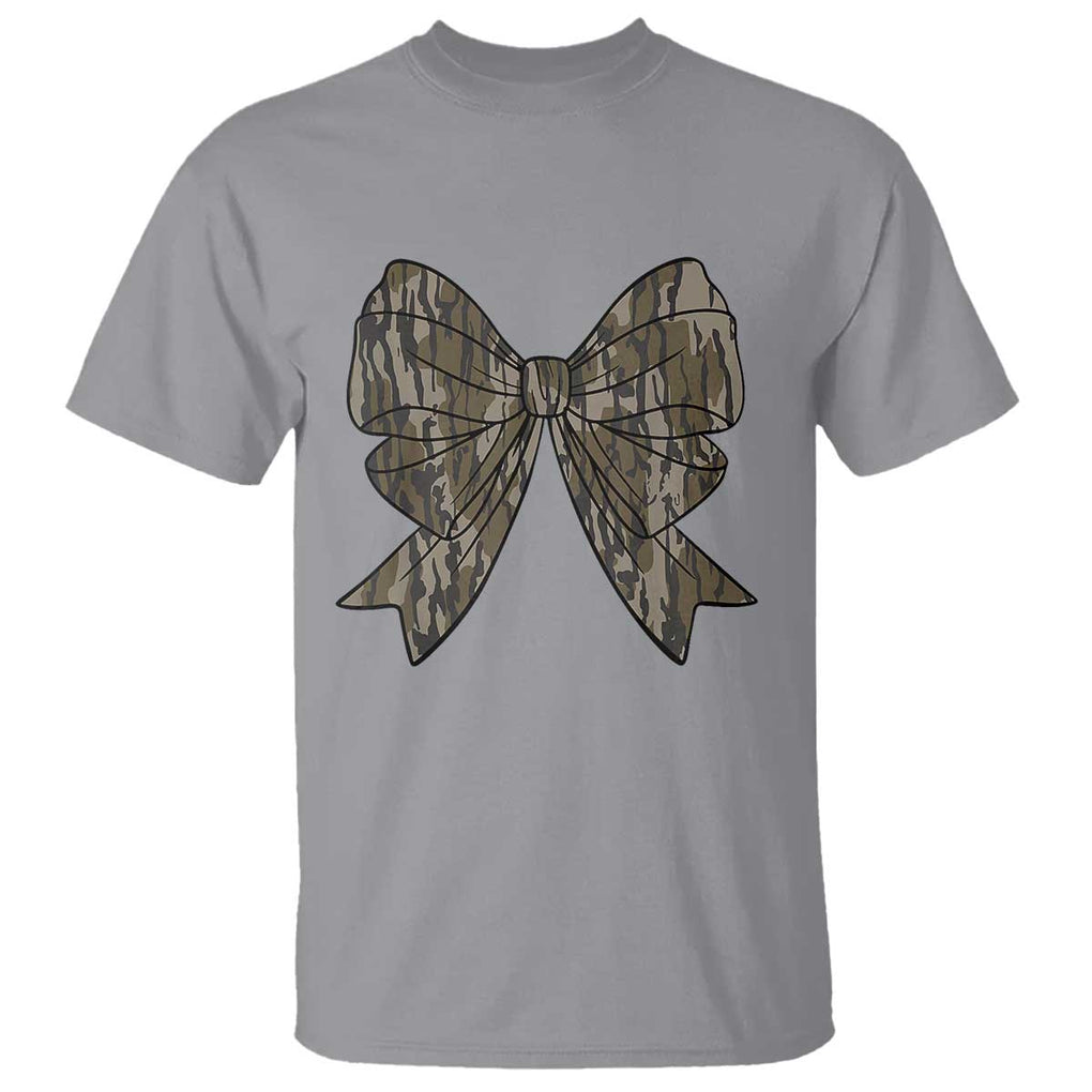 Camo Coquette Bow Duck Hunting T Shirt Retro Camouflage TS02 Sport Gray Print Your Wear