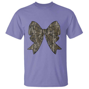 Camo Coquette Bow Duck Hunting T Shirt Retro Camouflage TS02 Violet Print Your Wear