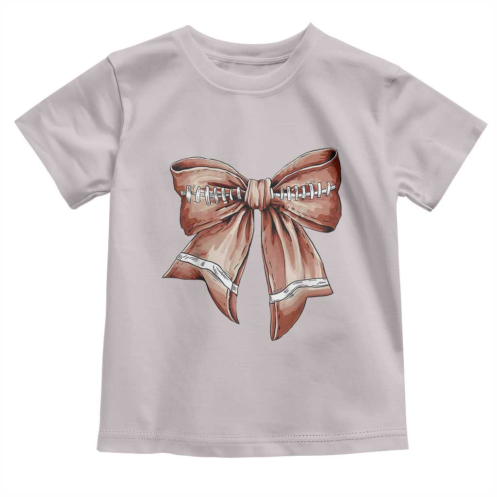 Coquette Bow Pumpkin American Football Baby Shirt Retro Thanksgiving Autumn Vibe TS02 Ice Gray Print Your Wear