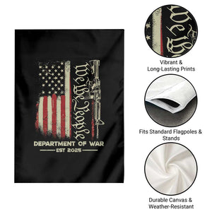 Department of War Est 2025 Garden Flag We The People Rifle American Flag Patriotic 2A Statement TS02 Print Your Wear
