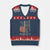 Department of War Est 2025 V-Neck Knit Sweater Vest We The People Rifle American Flag Patriotic 2A Statement TS02 Navy Red Print Your Wear