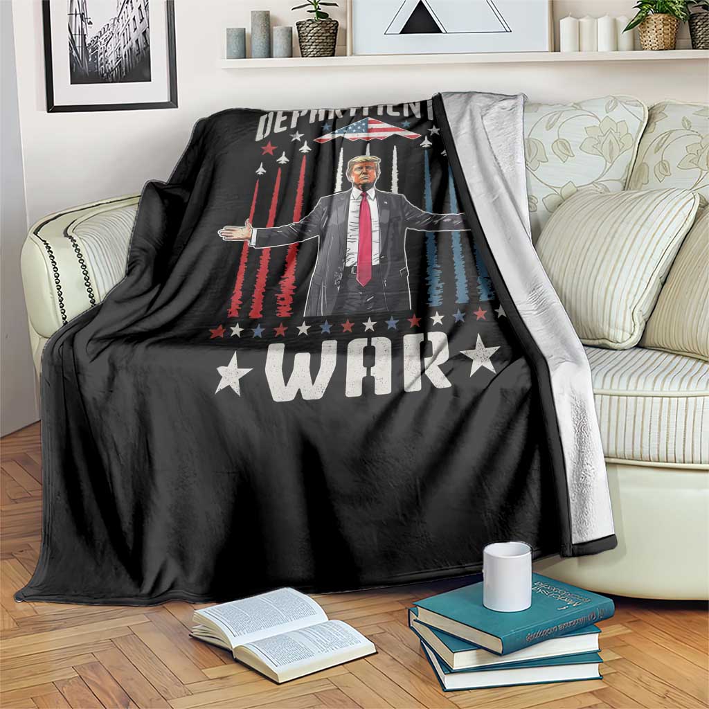 Department of War Est 2025 Throw Blanket Trump Patriotic Political B2 Spirit Operation Midnight Hammer TS02 Print Your Wear