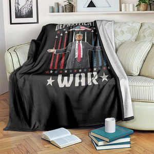 Department of War Est 2025 Throw Blanket Trump Patriotic Political B2 Spirit Operation Midnight Hammer TS02 Print Your Wear