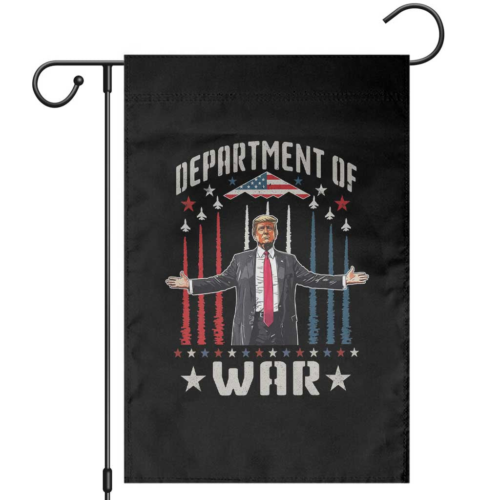 Department of War Est 2025 Garden Flag Trump Patriotic Political B2 Spirit Operation Midnight Hammer TS02 Black Print Your Wear