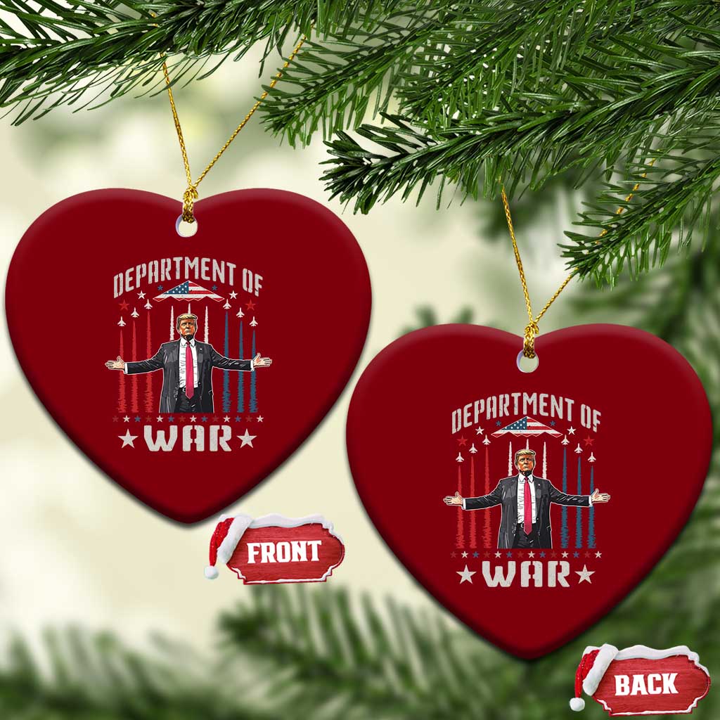 Department of War Est 2025 Ceramic Ornament Trump Patriotic Political B2 Spirit Operation Midnight Hammer TS02 Print Your Wear