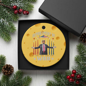 Department of War Est 2025 Ceramic Ornament Trump Patriotic Political B2 Spirit Operation Midnight Hammer TS02 1pc Yellow Cheese Print Your Wear