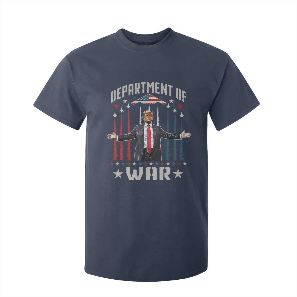 Department of War Est 2025 T Shirt For Kid Trump Patriotic Political B2 Spirit Operation Midnight Hammer TS02 Navy Print Your Wear