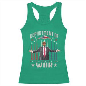 Department of War Est 2025 Racerback Tank Top Trump Patriotic Political B2 Spirit Operation Midnight Hammer TS02 Irish Green Print Your Wear