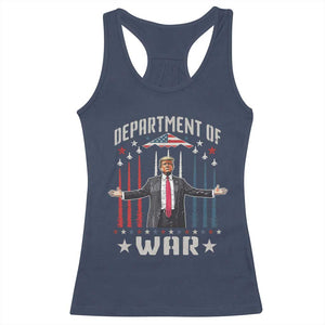 Department of War Est 2025 Racerback Tank Top Trump Patriotic Political B2 Spirit Operation Midnight Hammer TS02 Navy Print Your Wear