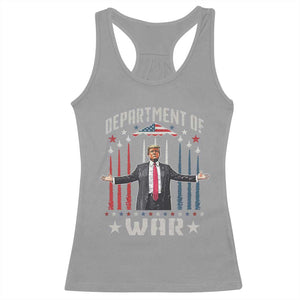 Department of War Est 2025 Racerback Tank Top Trump Patriotic Political B2 Spirit Operation Midnight Hammer TS02 Sport Gray Print Your Wear