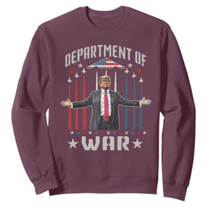 Department of War Est 2025 Sweatshirt Trump Patriotic Political B2 Spirit Operation Midnight Hammer TS02 Maroon Print Your Wear