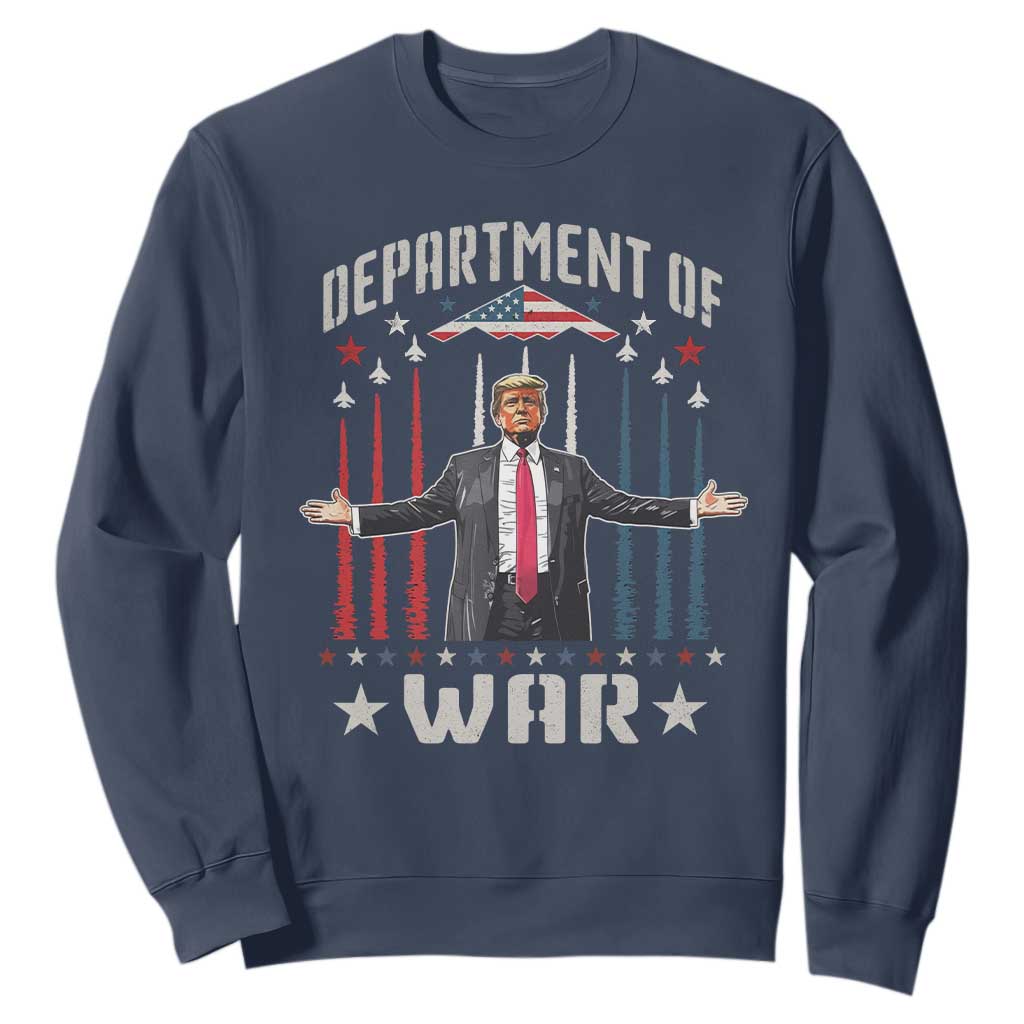 Department of War Est 2025 Sweatshirt Trump Patriotic Political B2 Spirit Operation Midnight Hammer TS02 Navy Print Your Wear