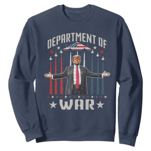 Department of War Est 2025 Sweatshirt Trump Patriotic Political B2 Spirit Operation Midnight Hammer TS02 Navy Print Your Wear