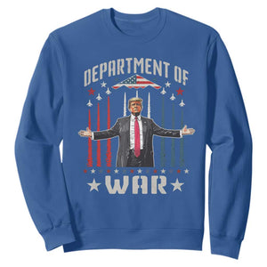 Department of War Est 2025 Sweatshirt Trump Patriotic Political B2 Spirit Operation Midnight Hammer TS02 Royal Blue Print Your Wear