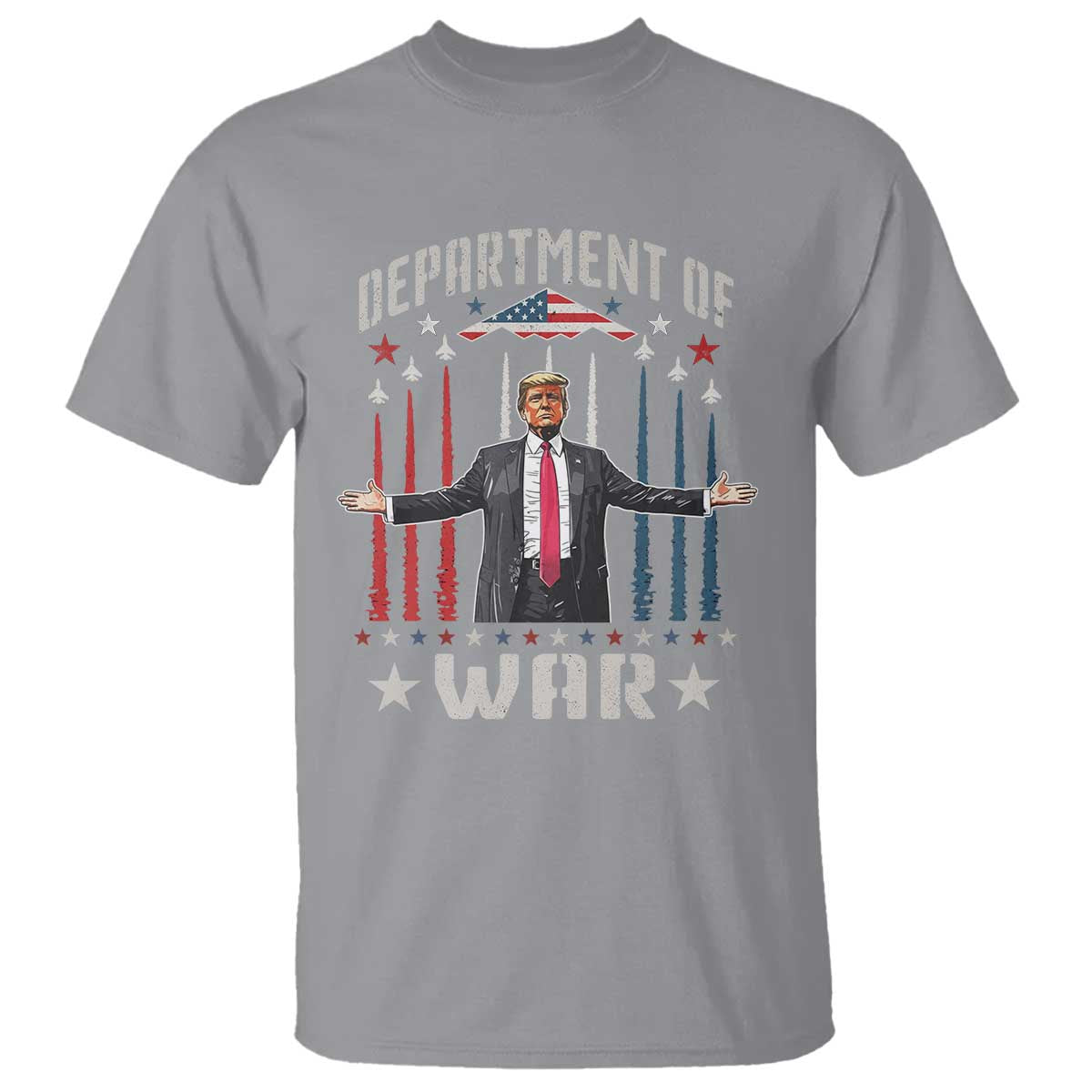 Department of War Est 2025 T Shirt Trump Patriotic Political B2 Spirit Operation Midnight Hammer TS02 Sport Gray Print Your Wear