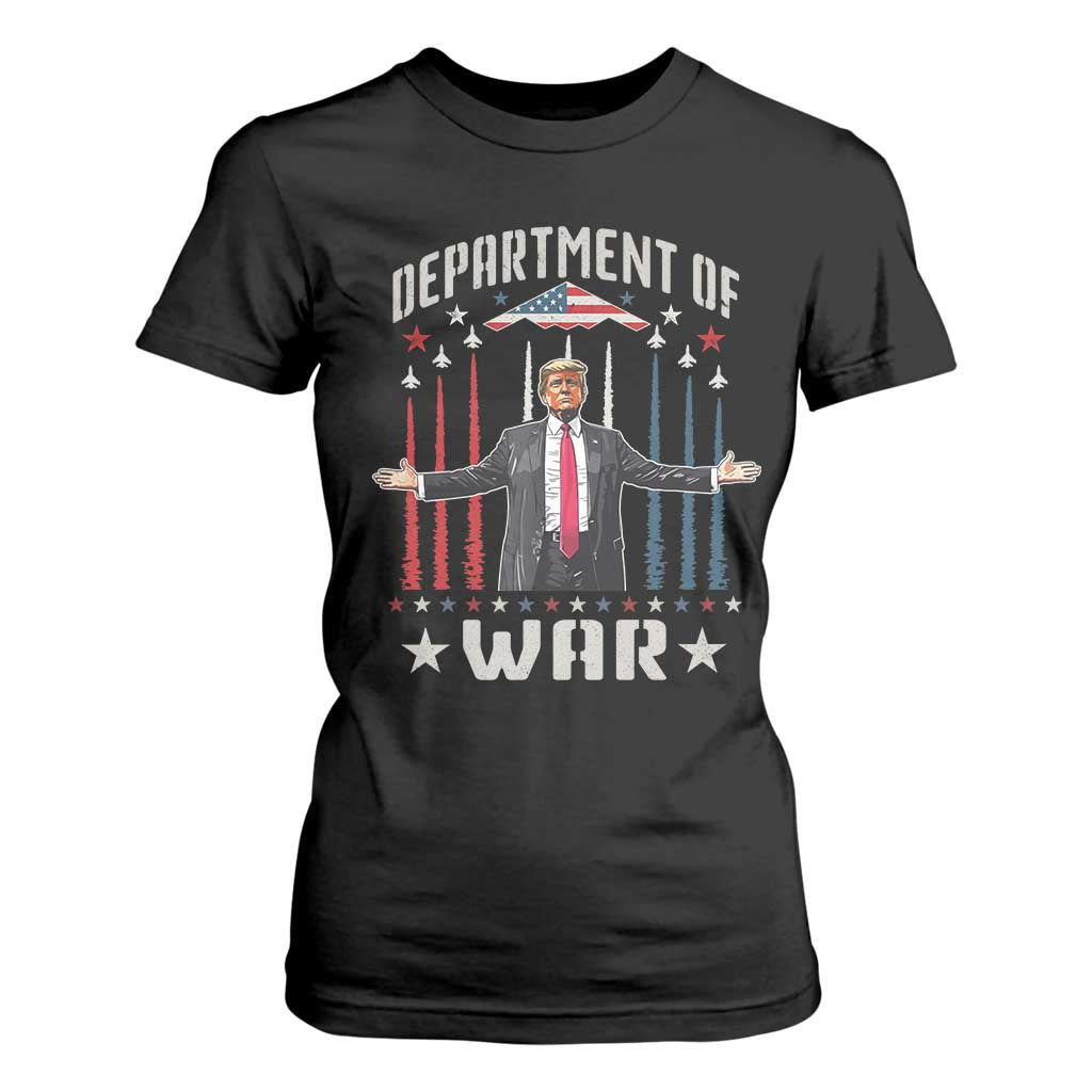Department of War Est 2025 T Shirt For Women Trump Patriotic Political B2 Spirit Operation Midnight Hammer TS02 Black Print Your Wear