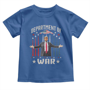 Department of War Est 2025 Toddler T Shirt Trump Patriotic Political B2 Spirit Operation Midnight Hammer TS02 Royal Blue Print Your Wear