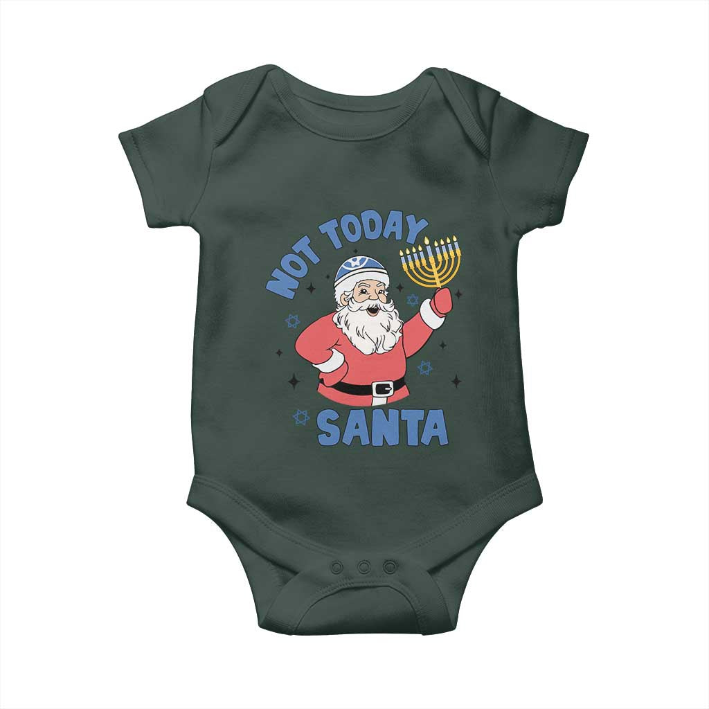 Santa Hanukkah Baby Onesie Not Today Santa Chanukah Jewish Festival Jew TS02 Print Your Wear