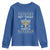 Ugly Sweater Hanukkah Youth Sweatshirt Not Today Santa Chanukah Jewish Festival Jew TS02 Royal Blue Print Your Wear