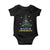 Christmas Hanukkah Baby Onesie Merry Christmukkah Jewish Christmas Tree Chanukah TS02 Black Print Your Wear