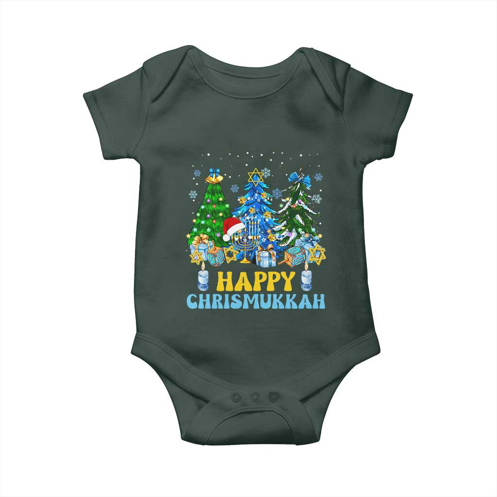 Christmas Hanukkah Baby Onesie Merry Christmukkah Jewish Christmas Trees Chanukah TS02 Print Your Wear