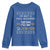 Funny Jewish Youth Sweatshirt I'm Not Full Blooded Jew I'm Jewish Chanukah Ugly Sweater Hanukkah TS02 Royal Blue Print Your Wear
