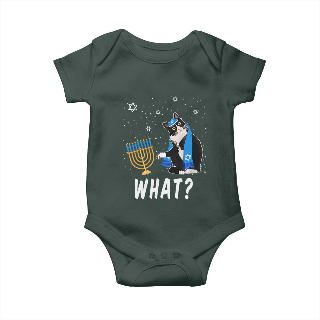 Funny Hanukkah Cat Baby Onesie What Hanukcat Chanukah Jewish Festival TS02 Print Your Wear
