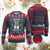 Funny Hanukkah Cat Ugly Christmas Sweater Happy Hanukcat Menorah Ugly Chanukah Jewish Festival TS02 Burgundy Print Your Wear
