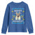Funny Hanukkah Cat Youth Sweatshirt Happy Hanukcat Menorah Ugly Chanukah Jewish Festival TS02 Royal Blue Print Your Wear