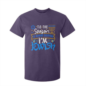 Funny Jewish Hanukkah T Shirt For Kid Tis The Season To Remind Everyone Im Jewish TS02 Purple Print Your Wear