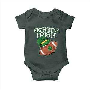 Fighting Irish Baby Onesie Football Shamrock St Patricks Spirit Classic Vintage TS02 Print Your Wear