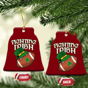 Fighting Irish Ceramic Ornament Football Shamrock St Patricks Spirit Classic Vintage TS02 Print Your Wear