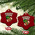 Fighting Irish Ceramic Ornament Football Shamrock St Patricks Spirit Classic Vintage TS02 Print Your Wear