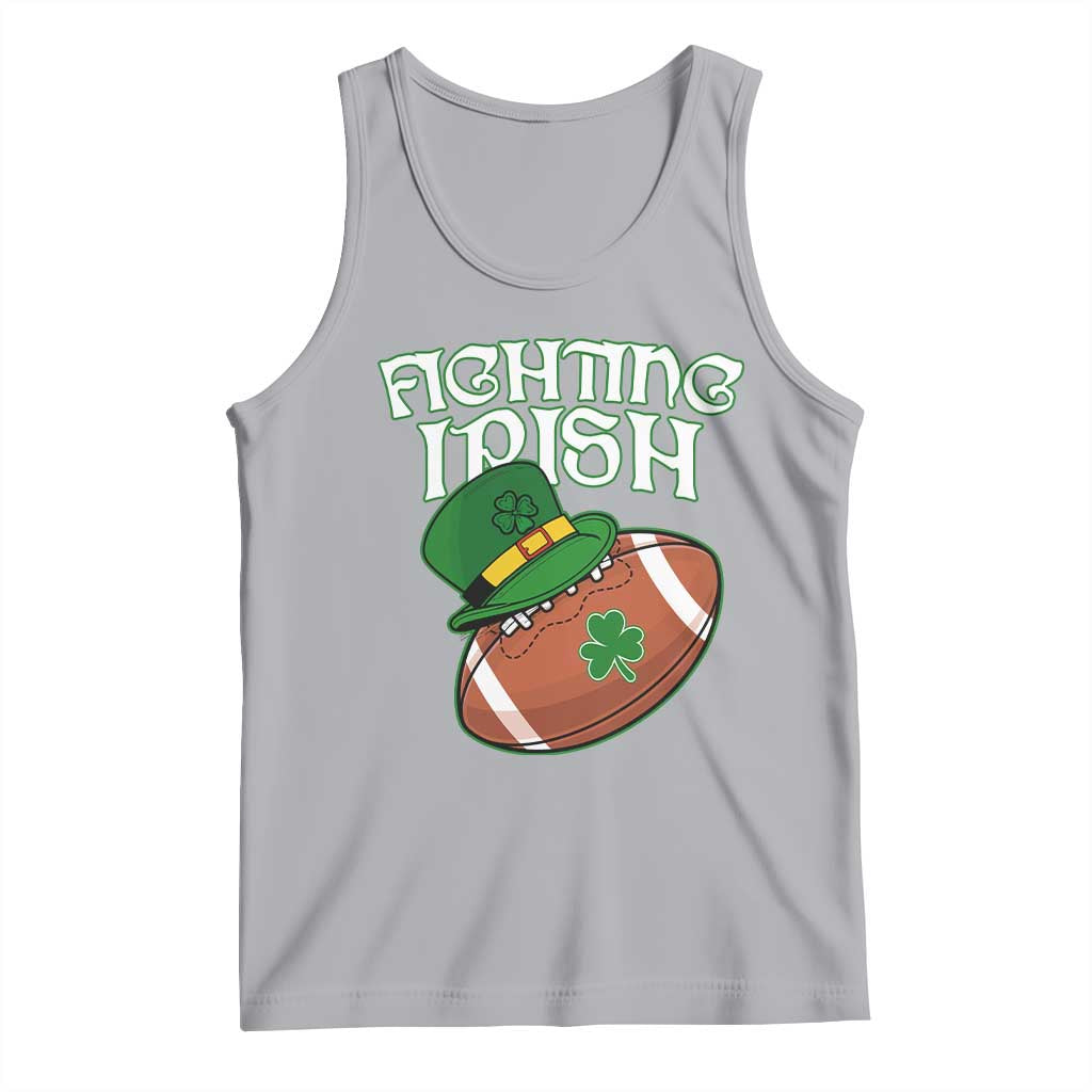 Fighting Irish Tank Top Football Shamrock St Patricks Spirit Classic Vintage TS02 Athletic Heather Print Your Wear