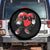 Valentines Day Heart Playing Football Spare Tire Cover Cute Gift for Sports Lovers TS02 No hole Black Print Your Wear