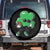 St Patricks Day Shamrock Playing Football Spare Tire Cover Cute Gift for Sports Lovers TS02 No hole Black Print Your Wear
