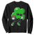 St Patricks Day Shamrock Playing Football Sweatshirt Cute Gift for Sports Lovers TS02 Black Print Your Wear