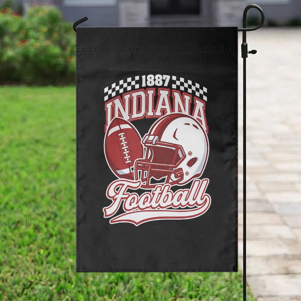 Indiana Pride Football Lover Garden Flag Retro IN for Sport Fans TS02 Print Your Wear