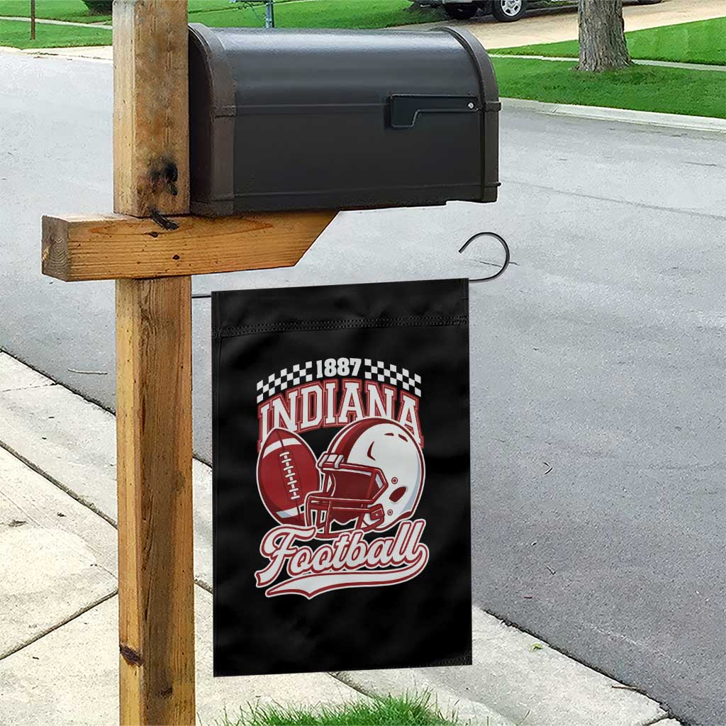 Indiana Pride Football Lover Garden Flag Retro IN for Sport Fans TS02 Print Your Wear