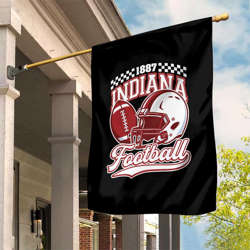 Indiana Pride Football Lover Garden Flag Retro IN for Sport Fans TS02 Print Your Wear