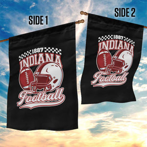 Indiana Pride Football Lover Garden Flag Retro IN for Sport Fans TS02 Print Your Wear