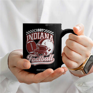 Indiana Pride Football Lover Coffee Mug Retro IN for Sport Fans TS02 Print Your Wear