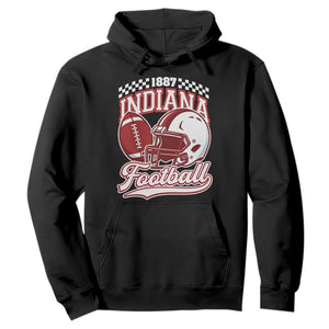 Indiana Pride Football Lover Hoodie Retro IN for Sport Fans TS02 Black Print Your Wear